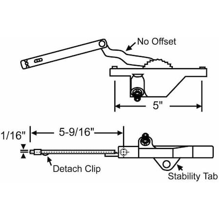 Strybuc LH DYAD OPR BRIGHT WHITE 36-264-29